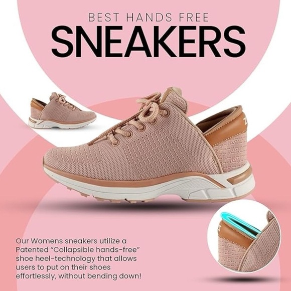 Zeba Hands-Free Slip On Sneakers Women’s SZ 10 Pink Shoes - Picture 11 of 14